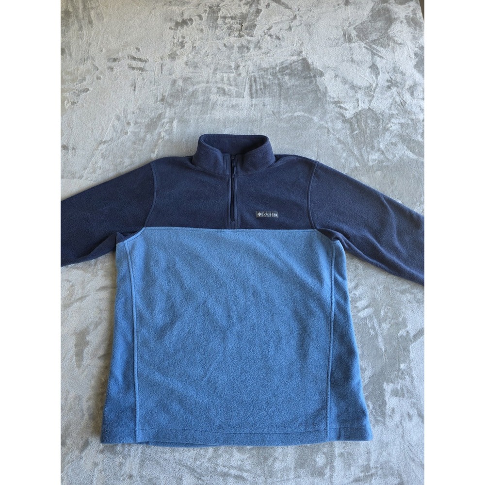 Columbia Mens Jacket Large Blue Navy Fleece